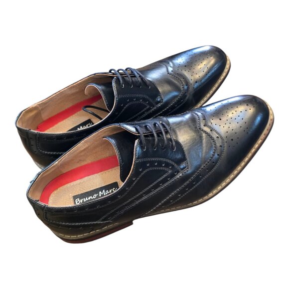 Men's BRUNO MARC Leather Brogue Oxford Derby Shoes sz 11 - Picture 6 of 12